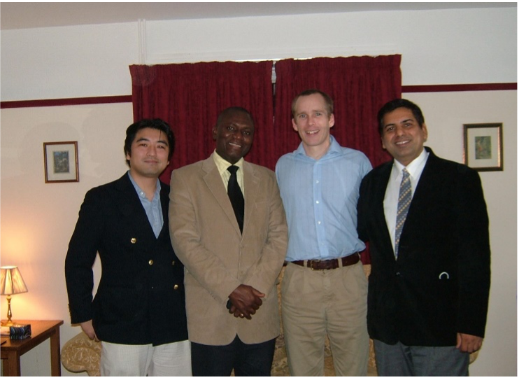 友人宅で（ロンドン）