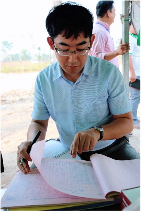 マラリアの現地調査（カンボジア）