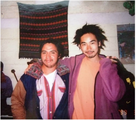 ホームステイしたグアテマラの先住民の村で現地語の先生と