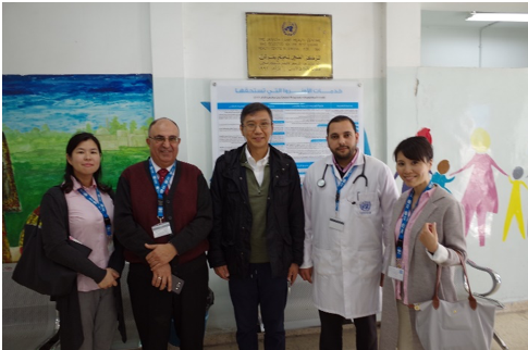 アンマン難民キャンプのクリニックにて