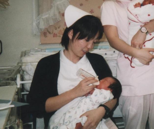 小川産婦人科小児科にて 2003年渡豪直前