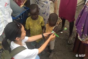 2014年南スーダンキャンプ内