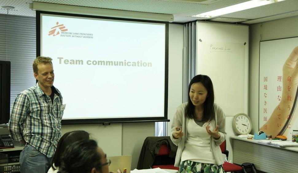 MSFに登録された人たちへの研修を行う